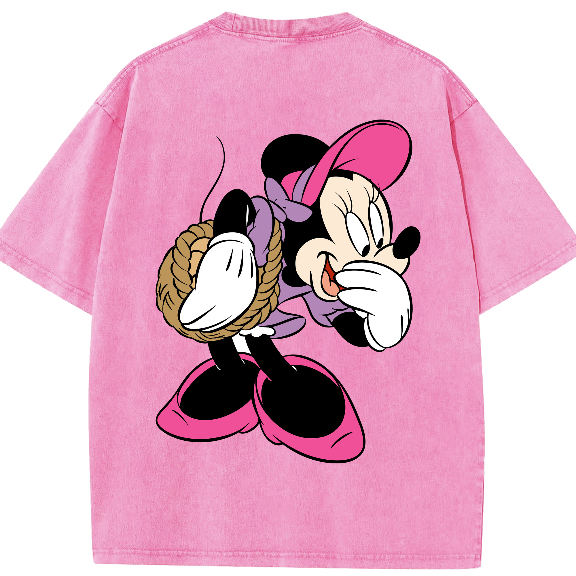 （画像用） ミッキーマウス Mickey Mouse 綿100% ヴィンテージ風 半袖Tシャツ（背面プリント）